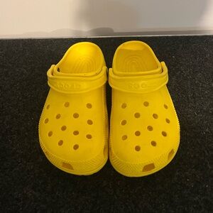 Yellow Crocs Size 8